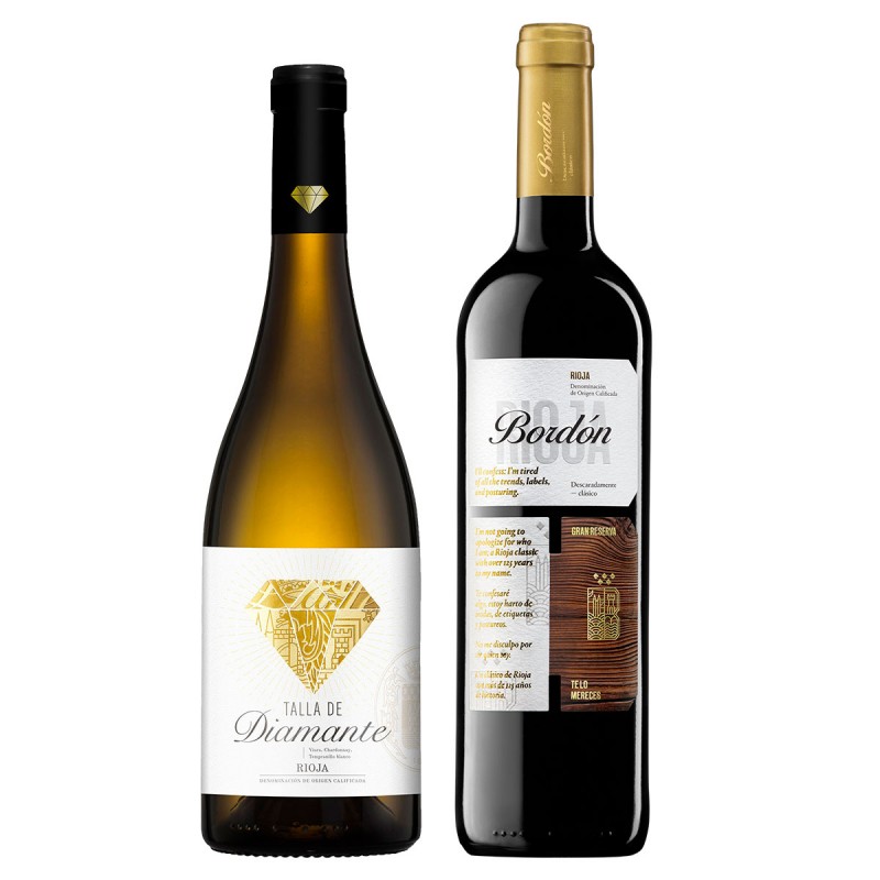Pack 3 bot. Talla de Diamante + 3 bot. Bordón Gran Reserva Pack 3 bot. Talla de Diamante + 3 bot. Bordón Gran Reserva