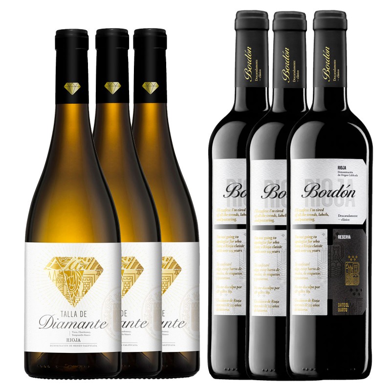 Pack 3 bot. Talla de Diamante + 3 bot. Bordón Reserva Pack 3 bot. Talla de Diamante + 3 bot. Bordón Reserva